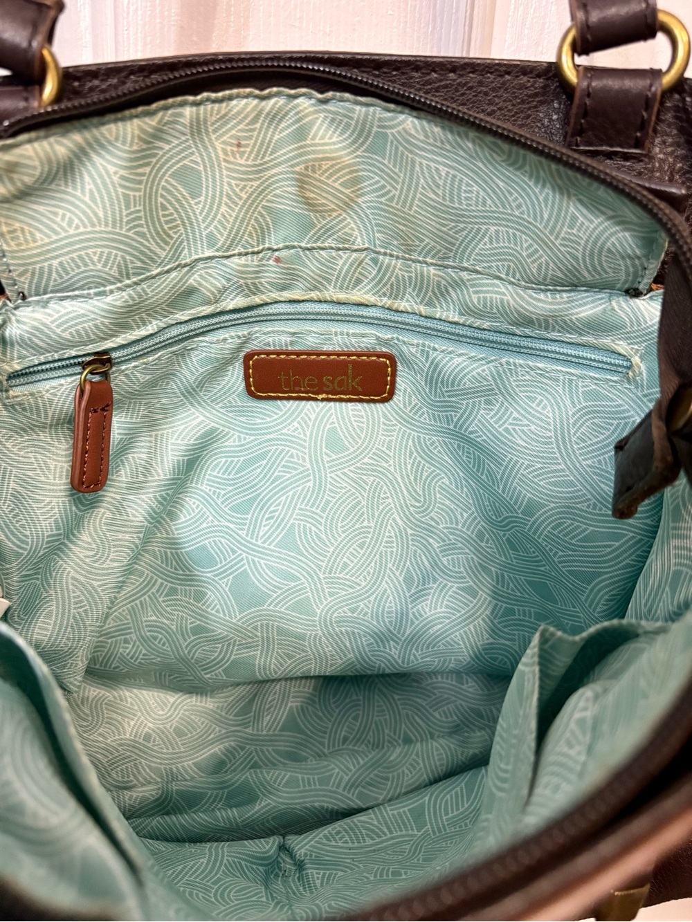 The Sak Dark Brown Leather Shoulder Bag - Picture 4 of 7